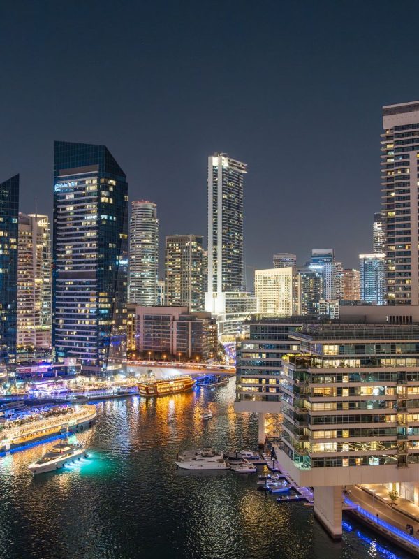Dubai Marina at night